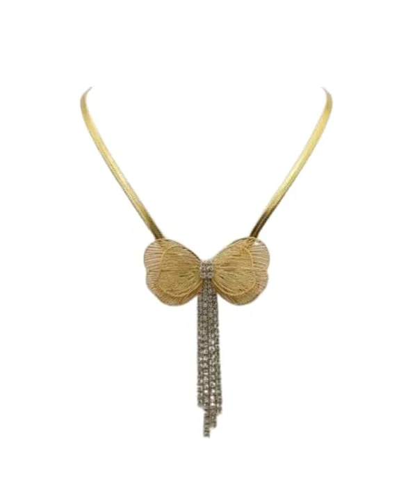 Bow_Necklace_With_Crystal_Tassel_Drop