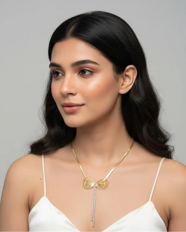 Bow_Necklace_With_Crystal_Tassel_Drop