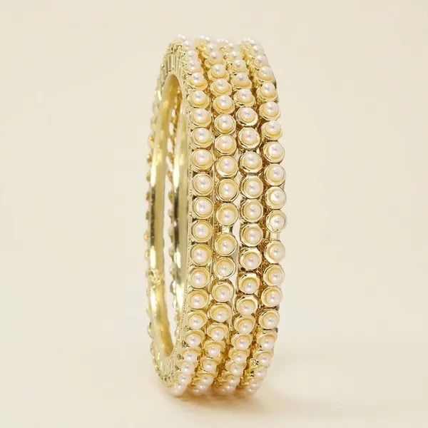 Pearl_Studded_Metal_Bangles_For_Women