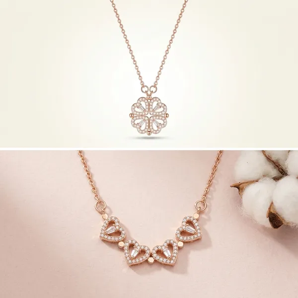 Heart_Clover_Pendant_Necklace_For_Women