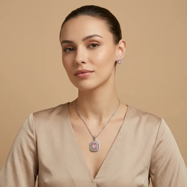 Pink_Alloy_Premium_And_Elegant_Necklace_With_Earring_Set_For_Women