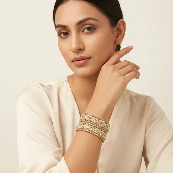 White_And_Gold_Glass_Premium_And_Elegant_Bangles_For_Women_Set_Of_6