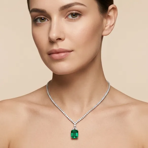 White_Alloy_Premium_And_Elegant_Necklace_With_Earring_Set_For_Women