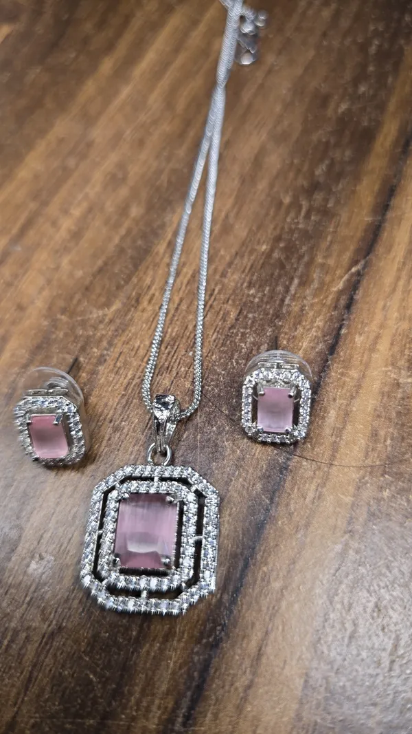 Pink_Alloy_Premium_And_Elegant_Necklace_With_Earring_Set_For_Women