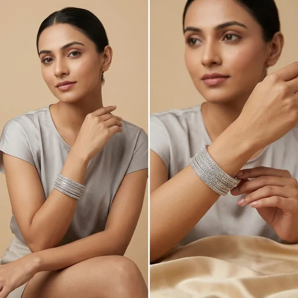 White_Glass_Premium_And_Elegant_Bangles_For_Women_Set_Of_8