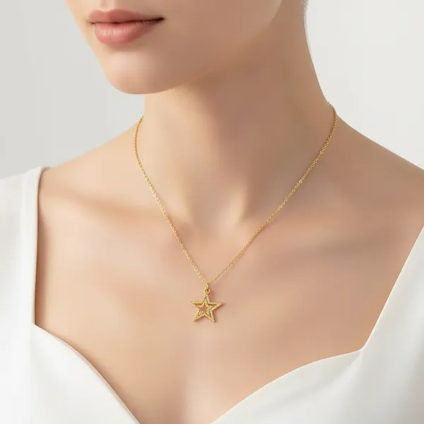 Elegant_Golden_Star_Chain_Pendant