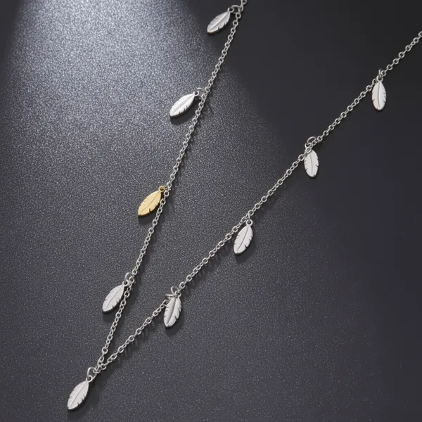 Leaf_Charm_Necklace_In_Sterling_Silver