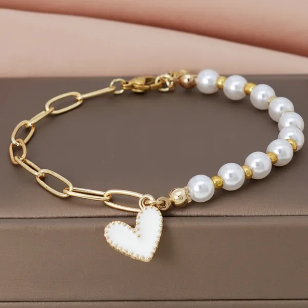 Sweet_Cute_Love_White_Heart_Bracelet