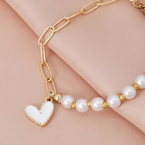 Sweet_Cute_Love_White_Heart_Bracelet