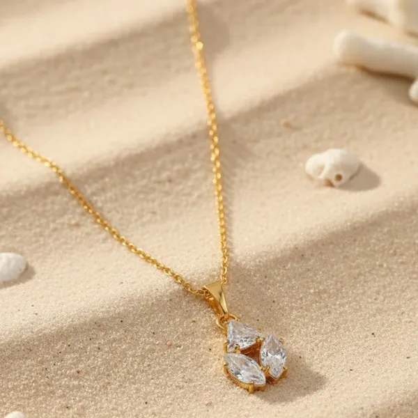 Elegant_3_Stone_Pendant_Necklace