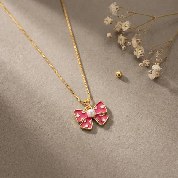 Pretty_Pookie_Bow_Pendant_Necklace_Red