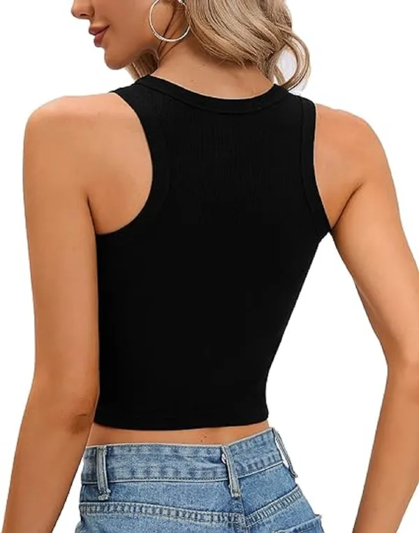 Black_Cotton_Slim_Fit_Ribbed_Crop_Tank_Top_For_Women