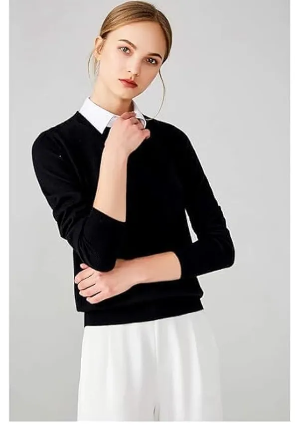 White_And_Black_Cotton_Detachable_Collar_For_Women_(Pack_Of_2)