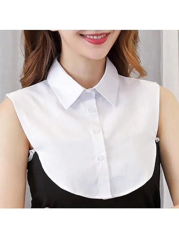 White_And_Black_Cotton_Detachable_Collar_For_Women_(Pack_Of_2)