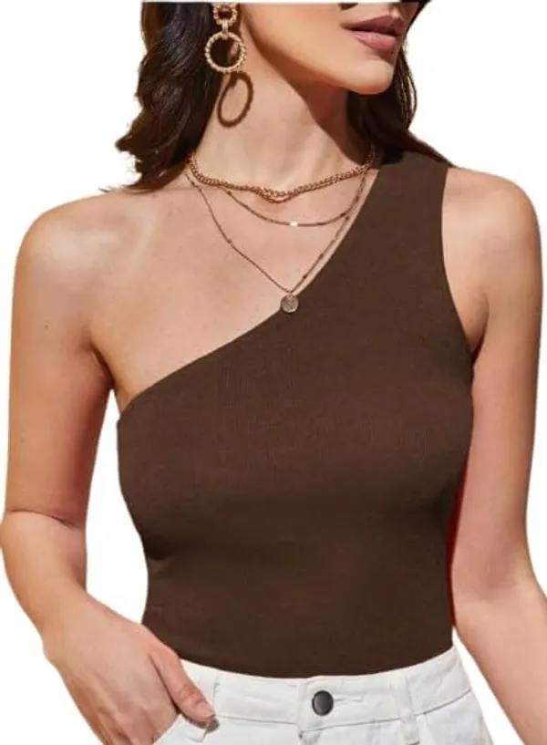 Brown_Cotton_Sleeveless_Tank_Top_For_Women