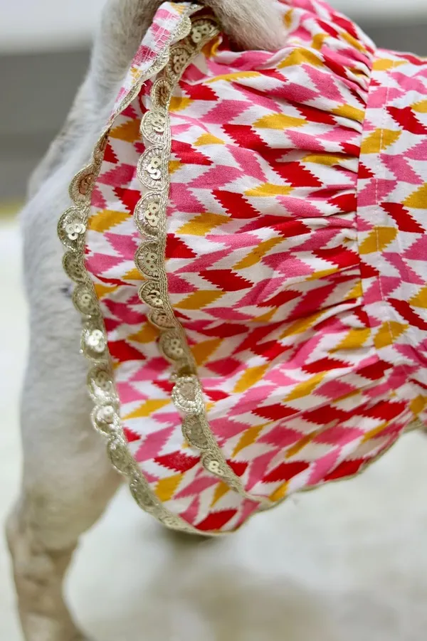 Pink_Cotton_Printed_Bow_Lace_Detail_Dress_For_Dogs