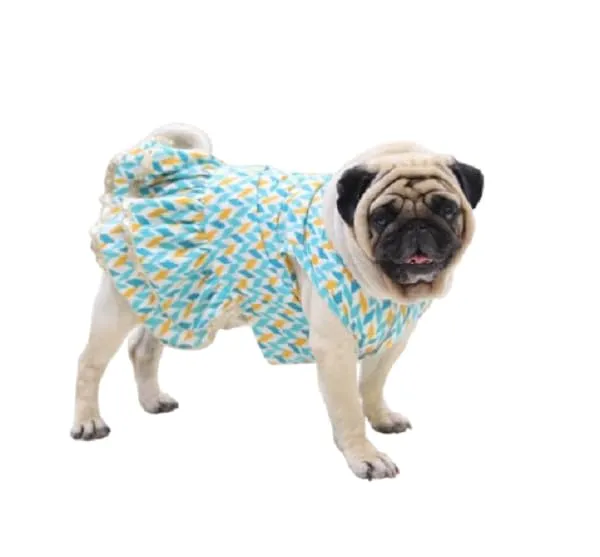 Light_Blue_Cotton_Bow_Lace_Dress_For_Dogs