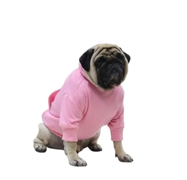 Pink_Cotton_Pullover_Hoodie_For_Dogs