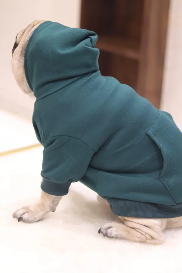 Green_Cotton_Pullover_Hoodie_For_Dogs