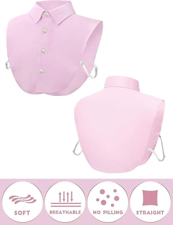 Pink_And_Blue_Cotton_Button-Down_Detachable_Mock_Collar_(Pack_Of_2)