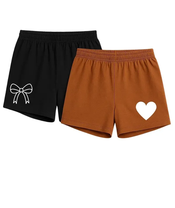 Black_Brown_Cotton_High-Waist_Lounge_Shorts_For_Women