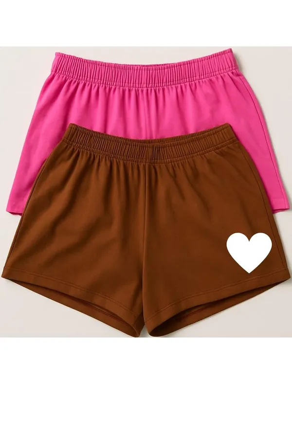 Brown_Pink_Cotton_High-Waist_Lounge_Shorts_For_Women