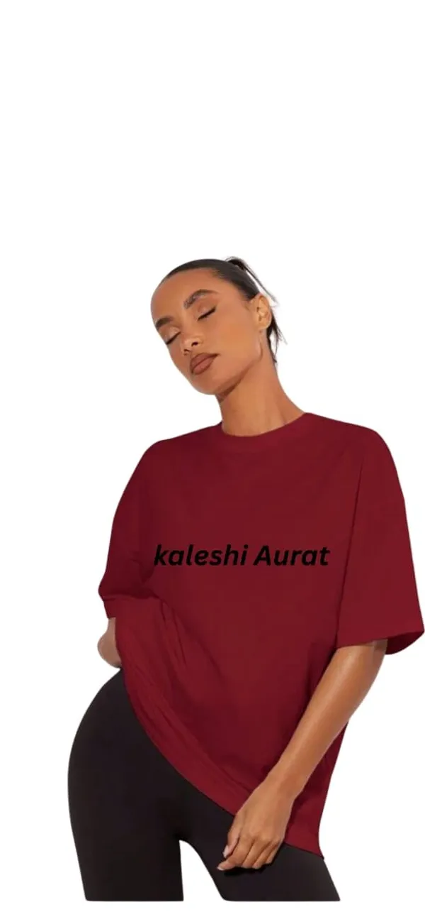 Maroon_Cotton_Oversized_Graphic_Print_T-Shirt_For_Women
