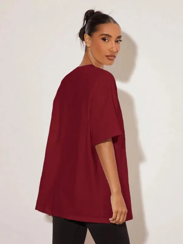 Maroon_Cotton_Oversized_Graphic_Print_T-Shirt_For_Women