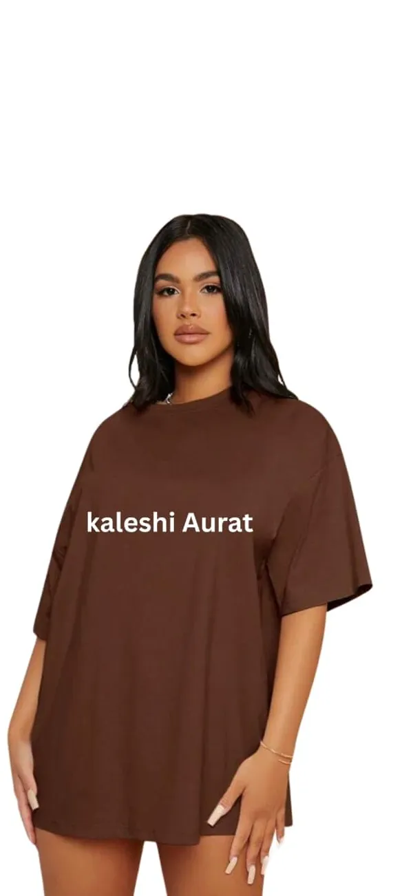 Brown_Cotton_Oversized_Graphic_T_Shirt_For_Women