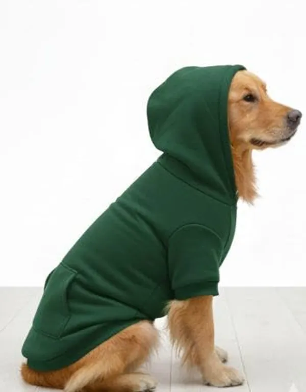 Green_Cotton_Fleece_Hoodie_For_Dogs
