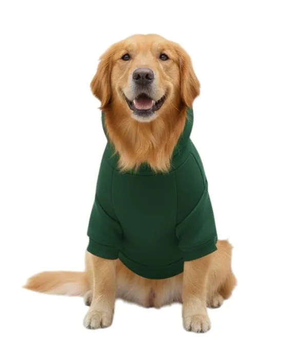 Green_Cotton_Fleece_Hoodie_For_Dogs