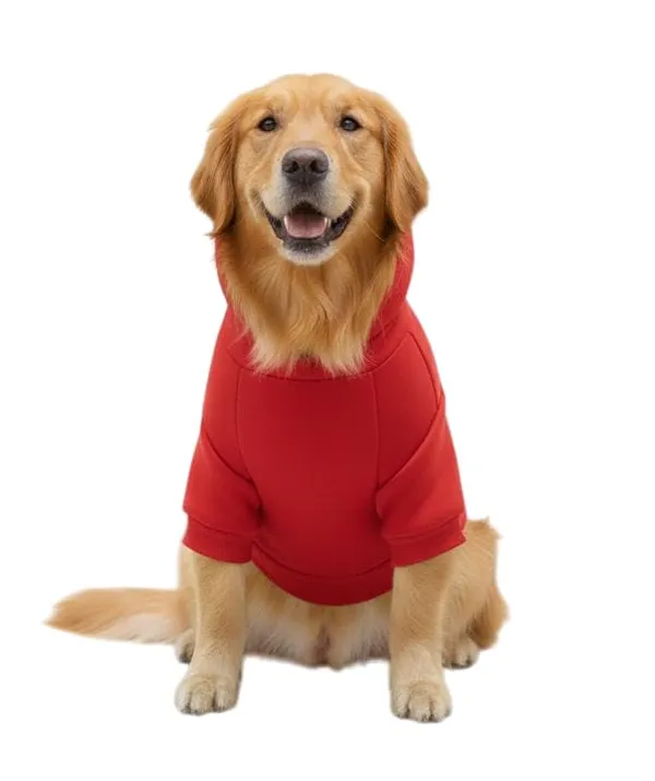 Red_Cotton_Fleece_Hoodie_For_Dogs