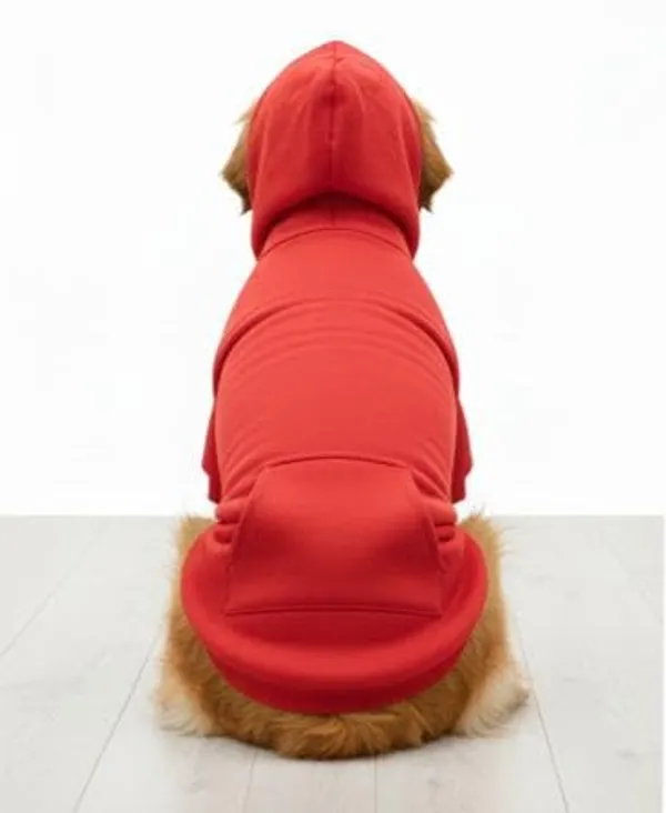Red_Cotton_Fleece_Hoodie_For_Dogs