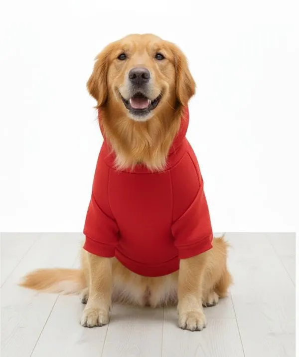 Red_Cotton_Fleece_Hoodie_For_Dogs