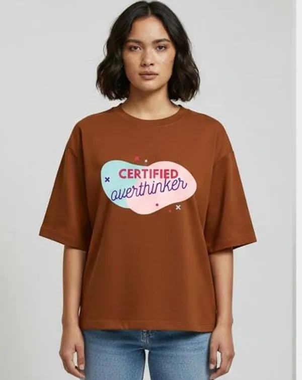 Brown_Cotton_Oversized_Graphic_Print_T-Shirt_For_Women