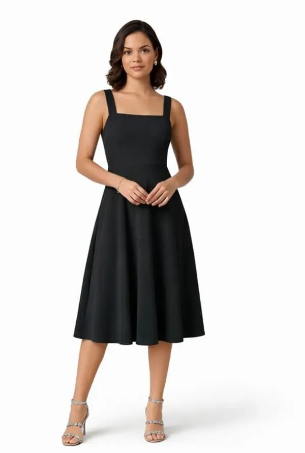 Black_Sleeveless_Midi_Dress_For_Women