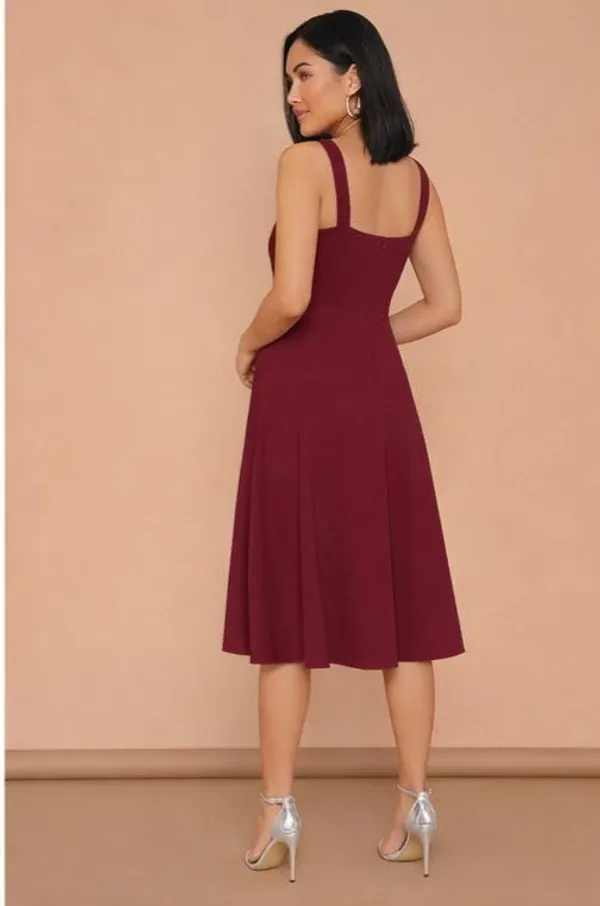 Maroon_Cotton_Sleeveless_Midi_Dress_For_Women