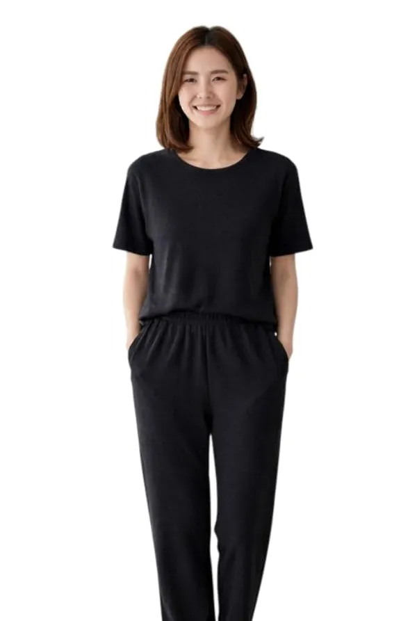 Black_Cotton_Printed_Night_Suit_Set_For_Women