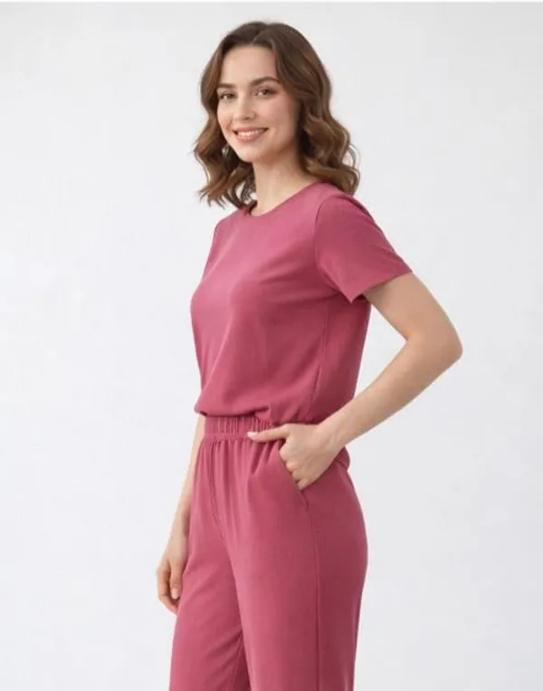 Rose_Pink_Cotton_Printed_Top_Pyjama_Night_Suit_Set_For_Women