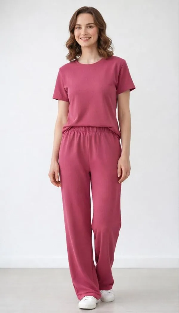 Rose_Pink_Cotton_Printed_Top_Pyjama_Night_Suit_Set_For_Women
