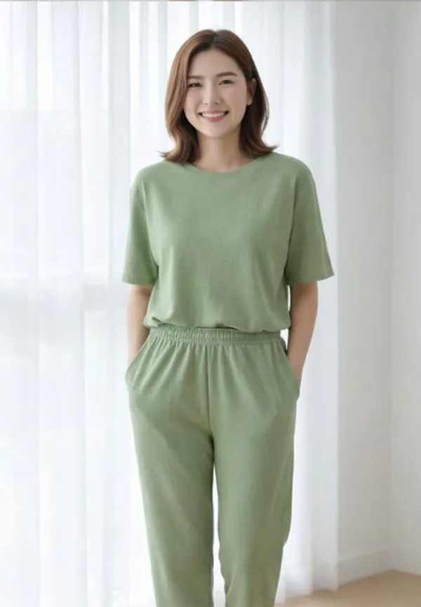 Pista_Green_Cotton_Printed_Top_Pyjama_Night_Suit_Set_For_Women