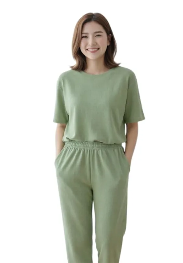 Pista_Green_Cotton_Printed_Top_Pyjama_Night_Suit_Set_For_Women