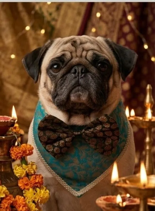 Green_Brocade_Oreo-Pattern_Dog_Bandana