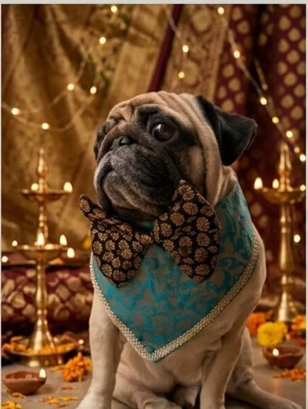 Green_Brocade_Oreo-Pattern_Dog_Bandana