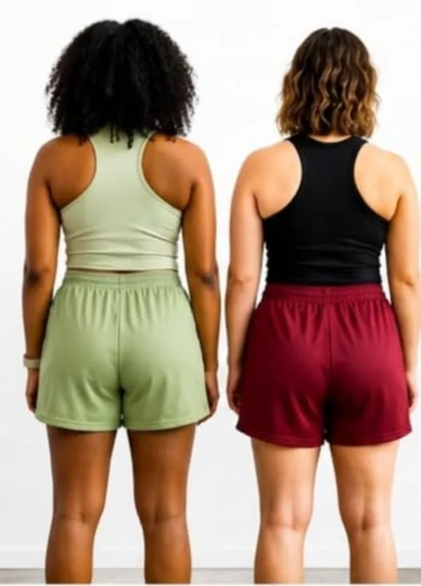 Maroon_And__Pista_Shorts_Pack_Of_2_For_Women