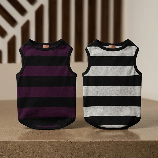 Wine_Black_Cotton_Sleeveless_Striped_Vest_For_Dogs