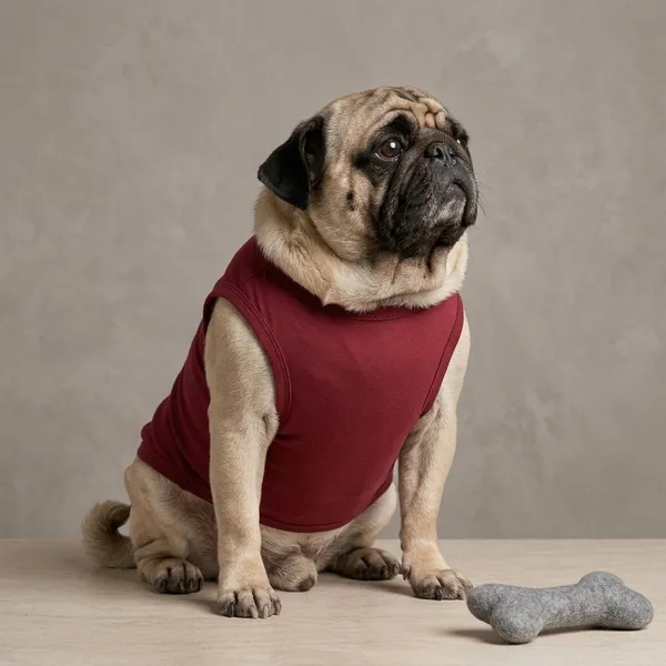 Maroon_Cotton_T_Shirt_For_Dogs