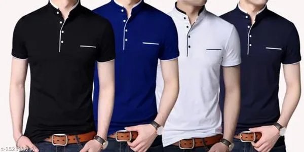 Lets_Shine_Handsome_T_Shirts_Combo_Pack_Of_4_Black_Blue_White_Navy