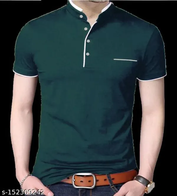 Lets_Shine_Handsome_T_Shirts_Combo_Pack_Of_4_Black_Olive_White_Navy_Blue