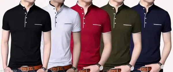 Black_White_Navy_Olive_Red_Cotton_Regular_Fit_T_Shirt_For_Men_Pack_Of_5